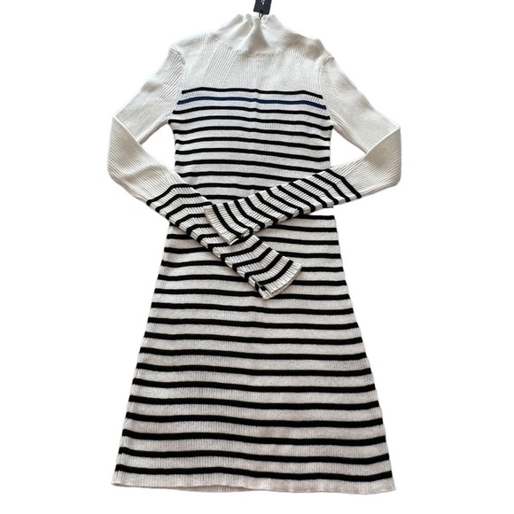 Rag & Bone Kate Turtleneck Sweater Mini Dress Cashmere Blend Striped Long sleeve - Picture 7 of 16
